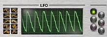 Die LFO-Sektion im Quad mit Wellenformdisplay
