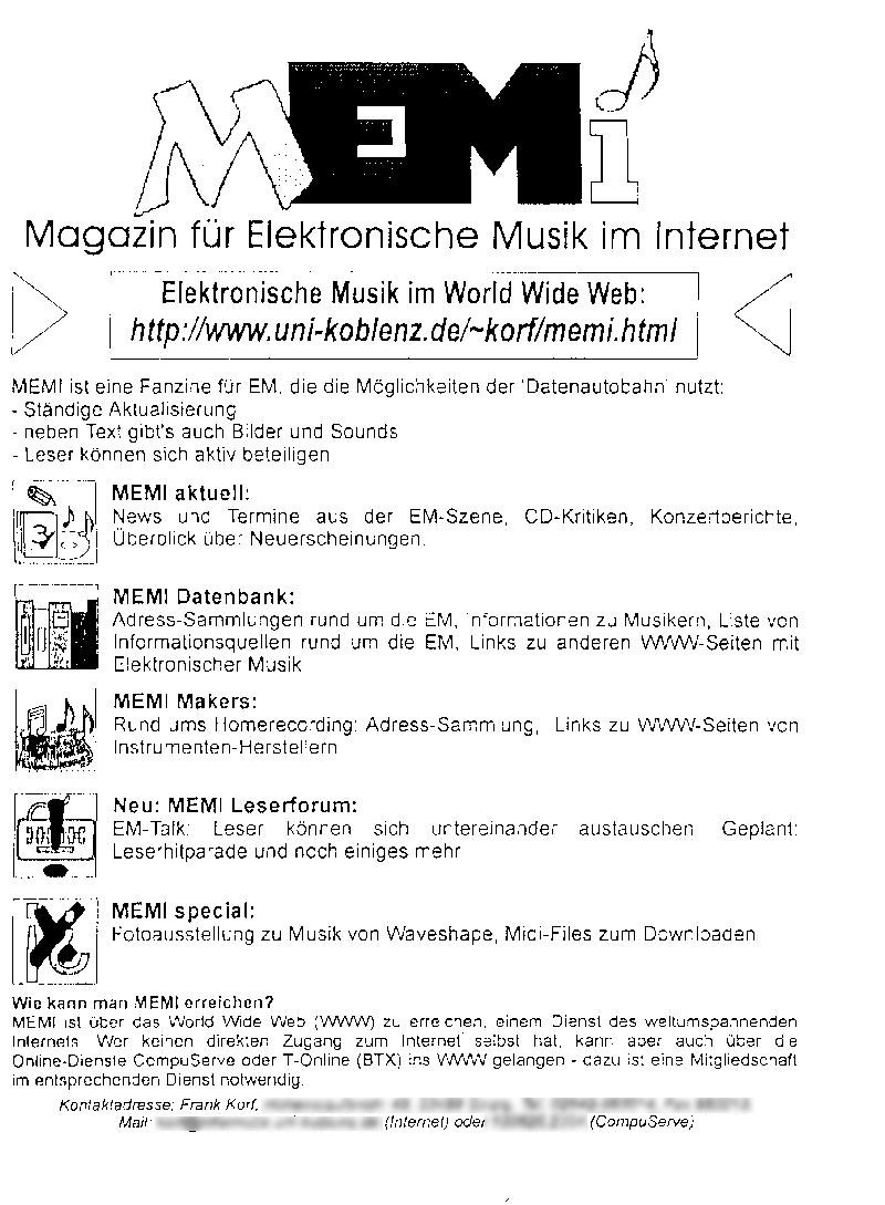 MEMI Flyer 2 (1995)
